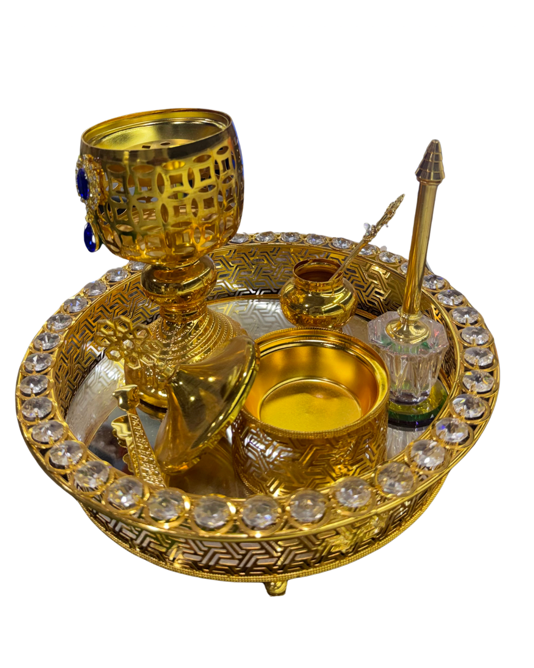 طقم مبخر ذهبي