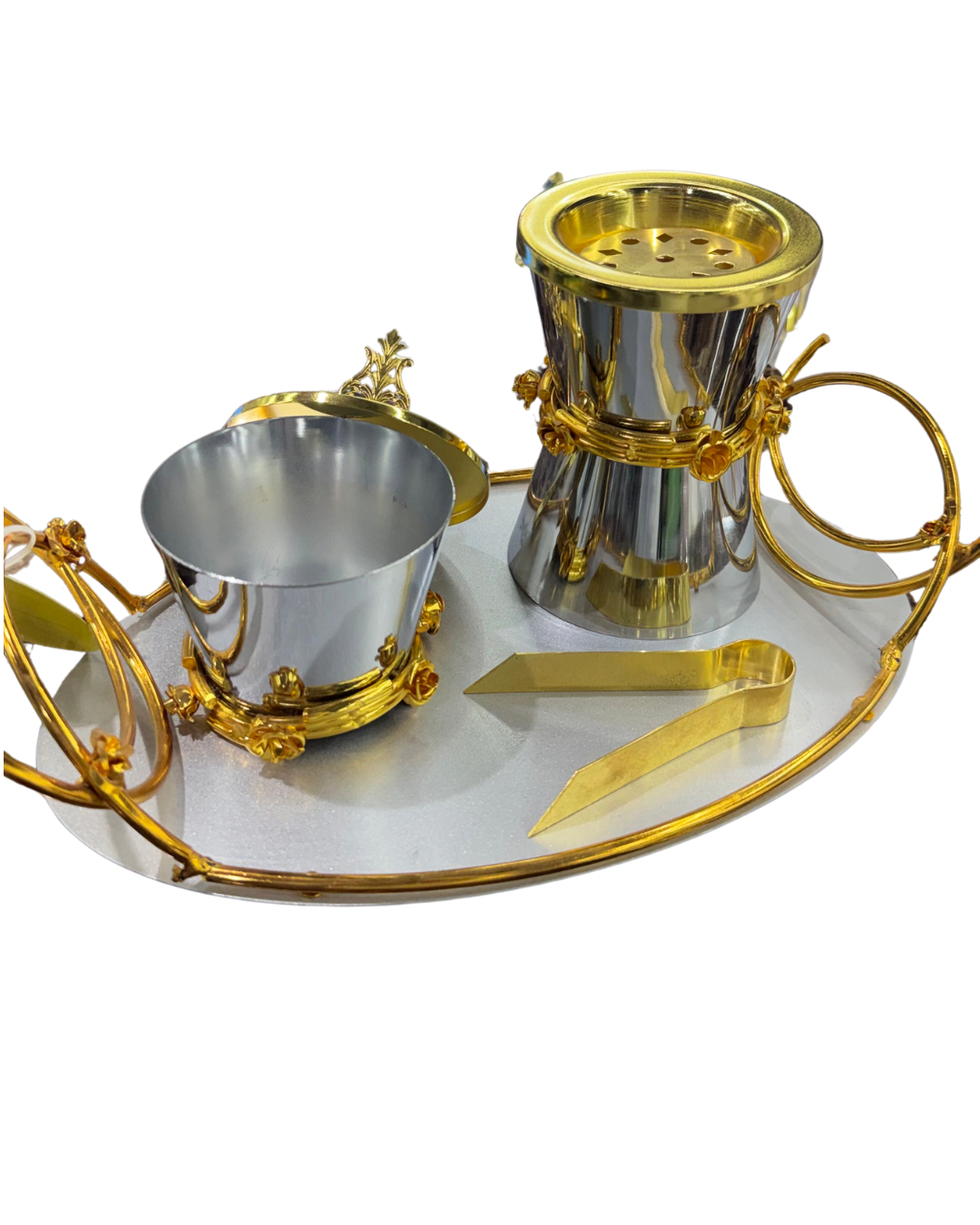 طقم مبخر ذهبي