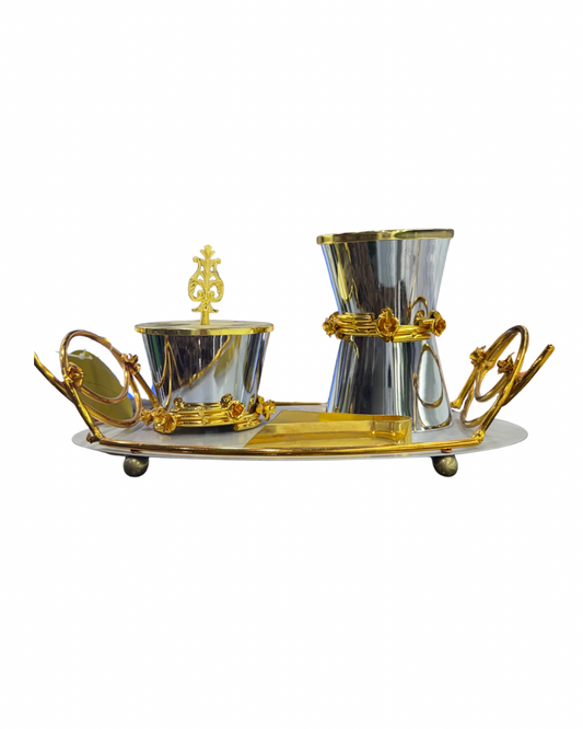 طقم مبخر ذهبي