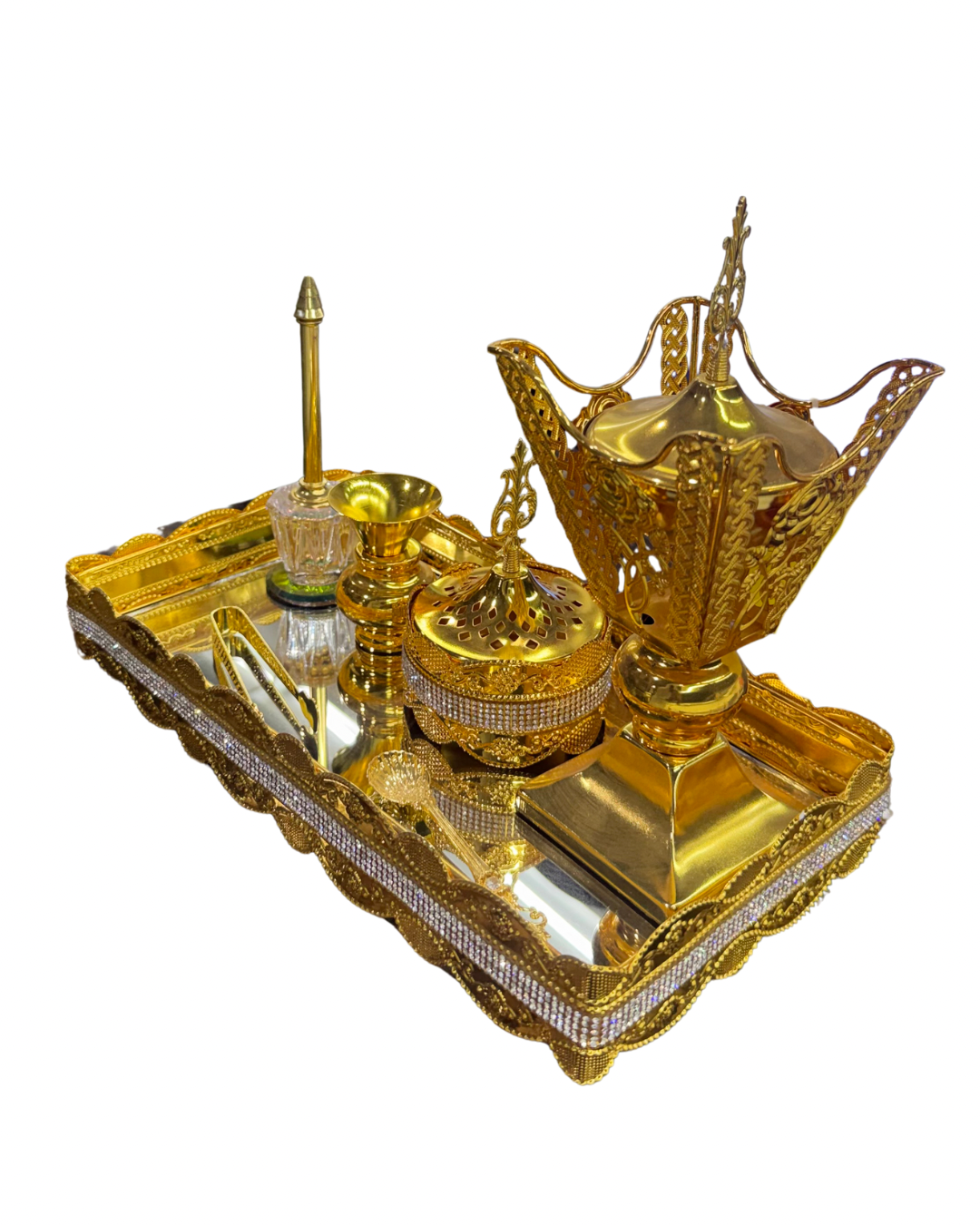 طقم مبخر ذهبي