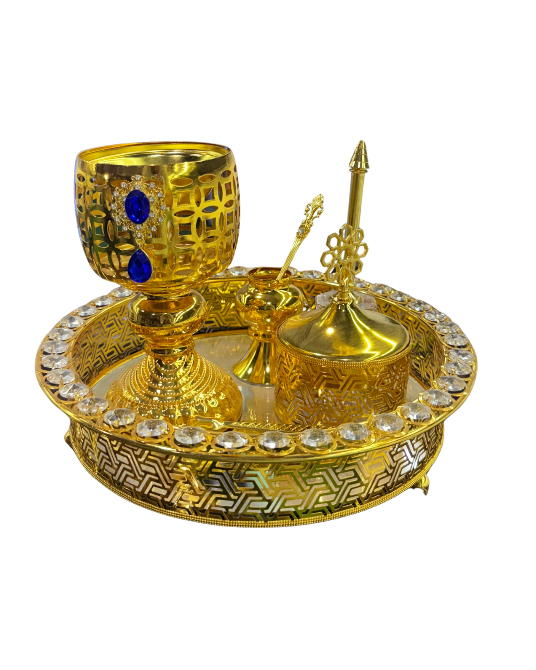 طقم مبخر ذهبي