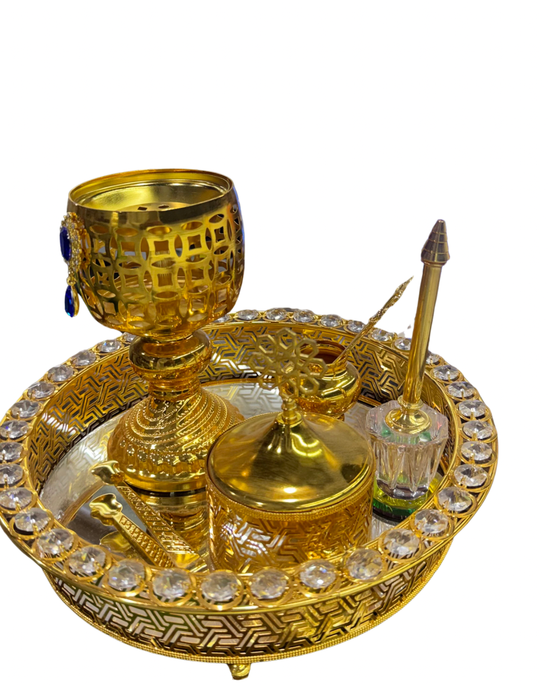 طقم مبخر ذهبي