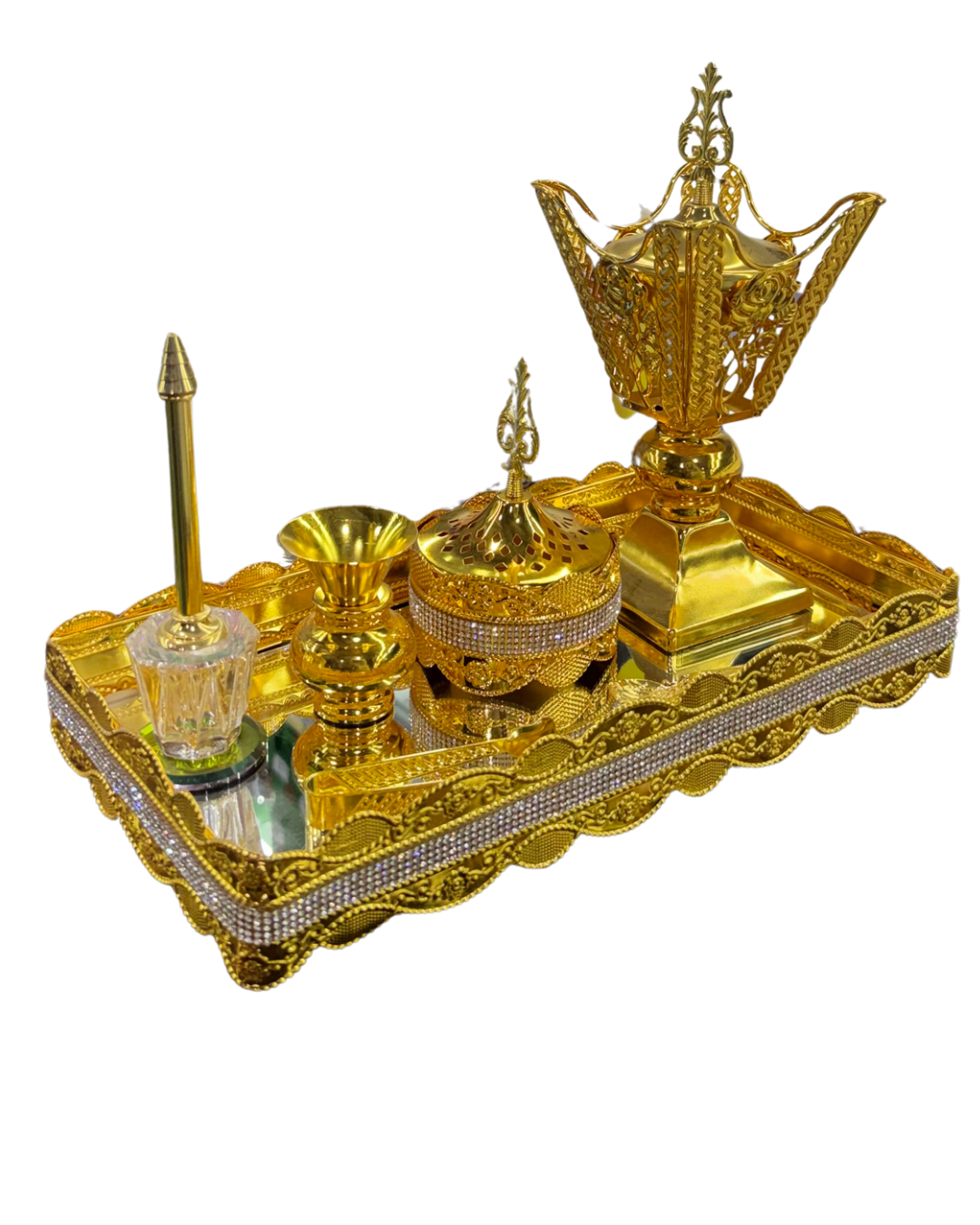 طقم مبخر ذهبي